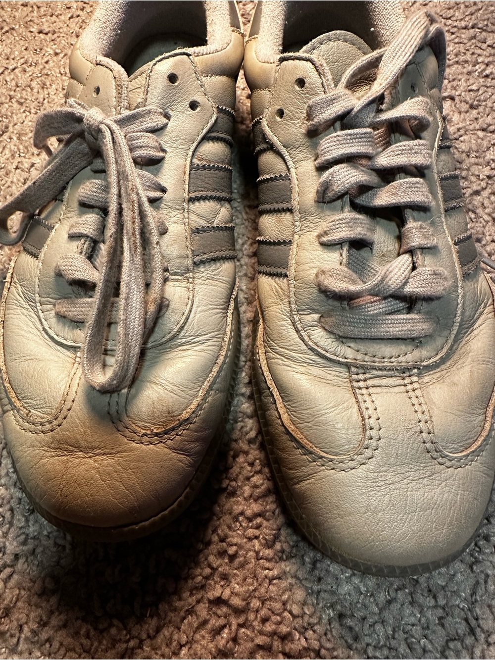 Grey Adidas Sambas - Picture 2 of 6